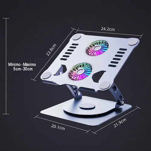 SOPORTE PARA PORTATIL CON VENTILADOR 🍃❄️