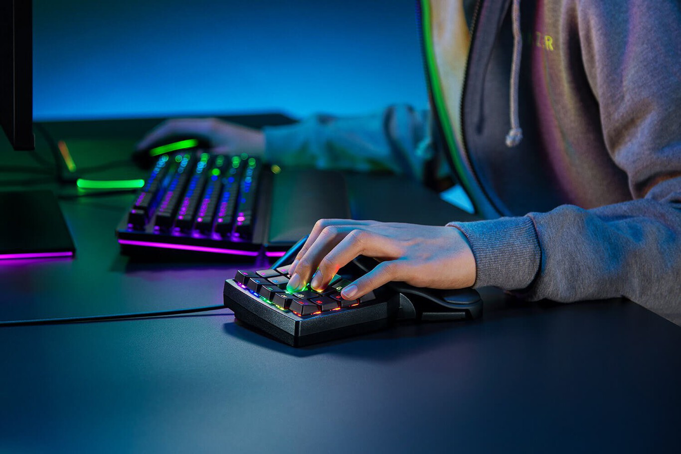 🎮 TECLADO GAMER UNA MANO RETROILUMINADO ⚡
