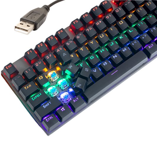 🔥 TECLADO GAMER MECÁNICO RETROILUMINADO RGB 🎆