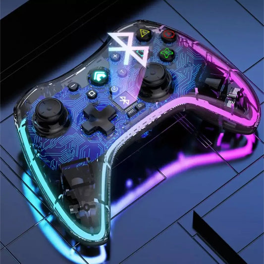 🎮 CONTROL GAMER MULTICONEXIÓN BLUETOOTH CON LUZ RGB 🔥