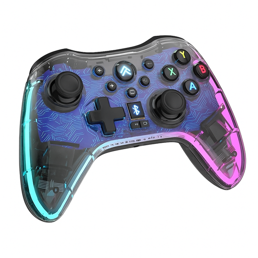 🎮 CONTROL GAMER MULTICONEXIÓN BLUETOOTH CON LUZ RGB 🔥