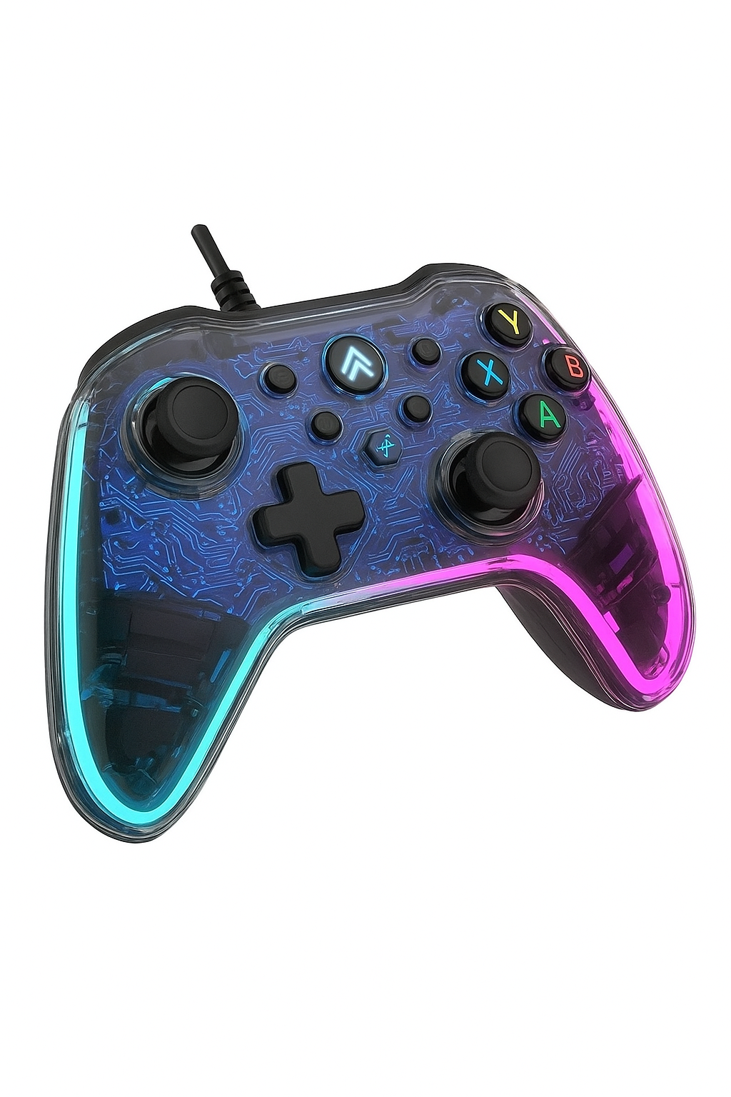 🎮 CONTROL GAMER MULTICONEXIÓN BLUETOOTH CON LUZ RGB 🔥